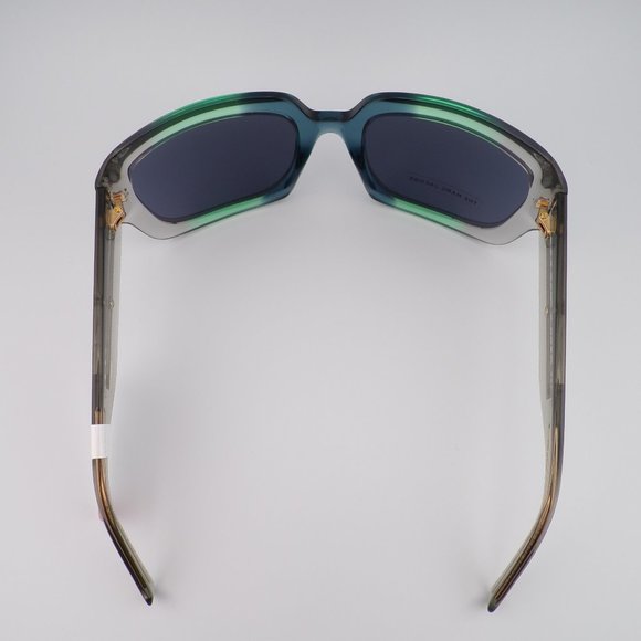 Marc Jacobs Bold Square Wraparound Shades, Green Blue Unique Statement Big 59mm main image 11